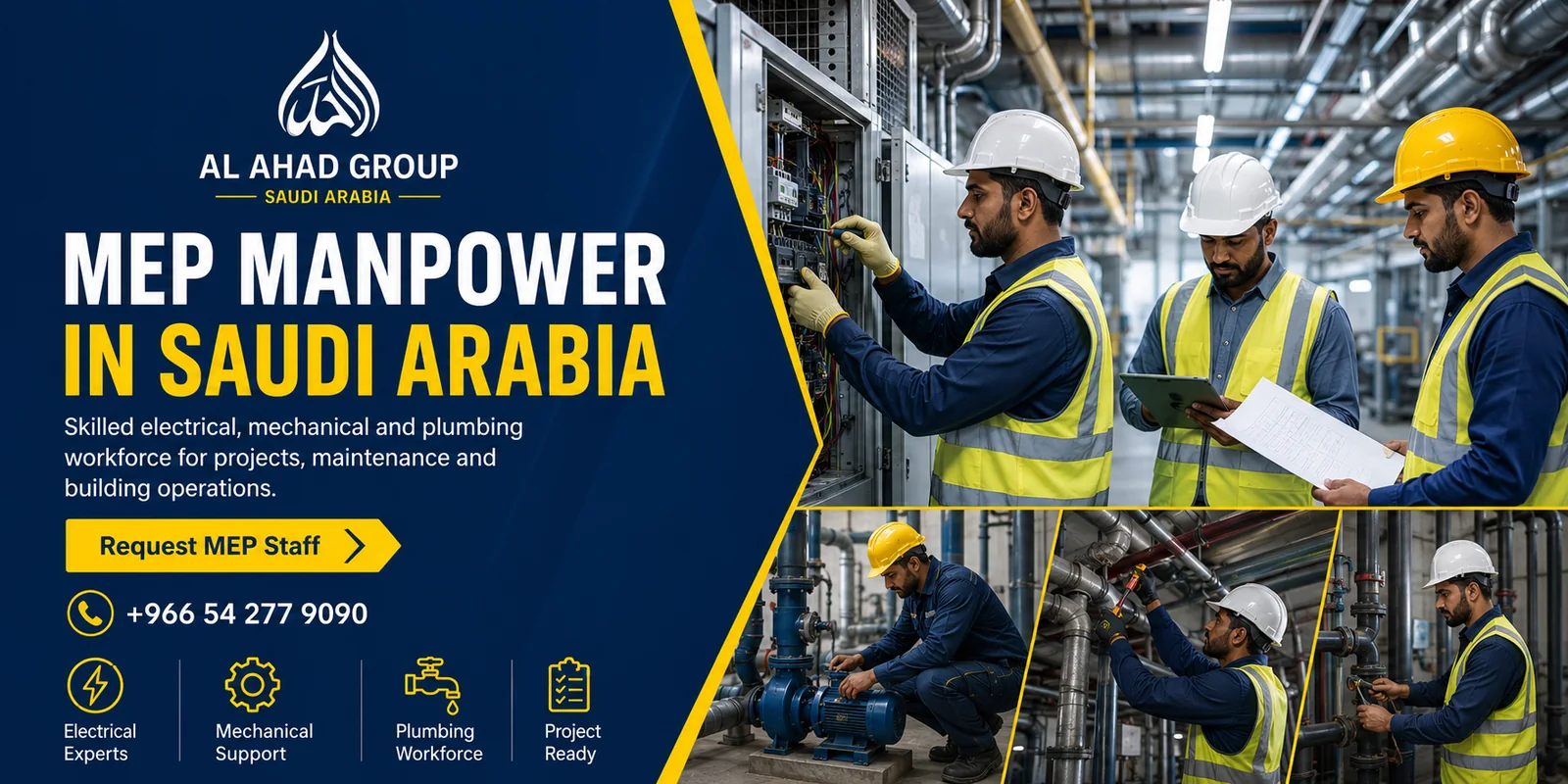 AL AHAD GROUP technical and MEP workforce support team supporting employers in Jeddah, Saudi Arabia